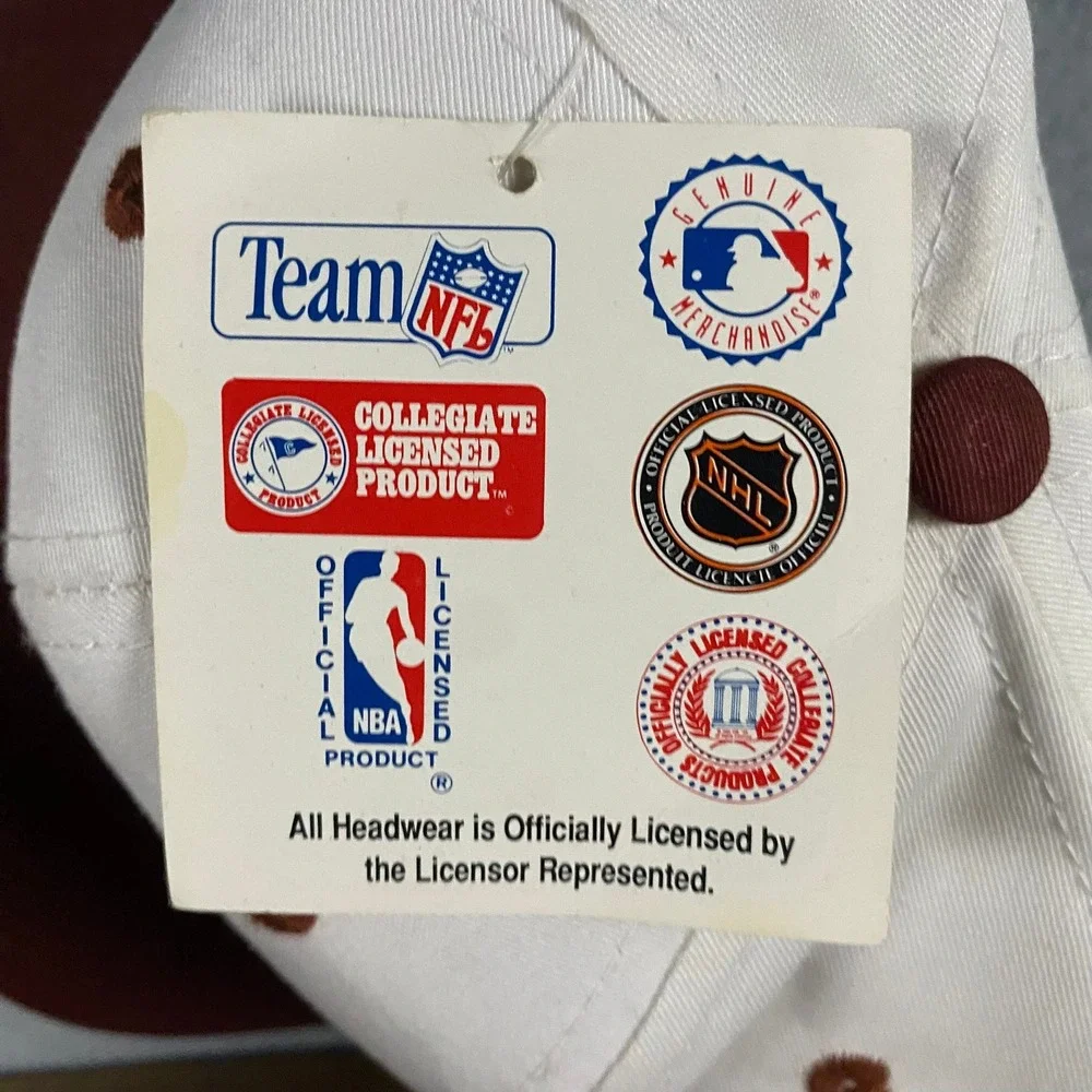 Vintage Logo 7 Super Bowl XXX Snapback Hat NFL White Maroon 1996 NWT Deadstock